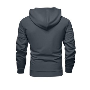 Nouveau sweat à capuche + pantalon de couleur unie pour hommes automne et hiver ensemble deux pièces ensemble de sport décontracté à la mode taille S-3XL survêtement pour hommes - Product Image 3