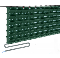 Jardinière murale modulaire GT40 pour l'aménagement vertical, pot suspendu en plastique résistant aux UV pour murs végétaux