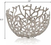 Bruiloftsfeest Levert Metalen Dubbele Toon Ronde Decoratieve Kom Uit India Export Kwaliteit Metalen Kom Indian Stijl Metalen Kom