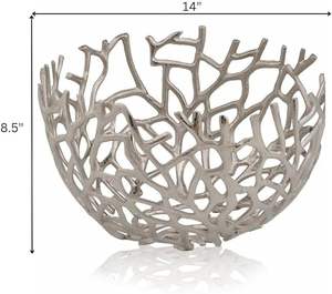 Cuenco decorativo redondo de doble tono de Metal DE LA India, cuenco de Metal de calidad de exportación, cuenco de Metal de estilo indio - Product Image 3