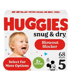 Huggies Snug & Dry Baby Pañales, Tamaño 5 (27 + Lbs), 68 Ct - Product Image 3