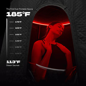 خيمة ساونا محمولة مستديرة الشكل لشخص واحد خيمة ساونا ساخنة حديثة للتدفئة مع سخان - Product Image 6