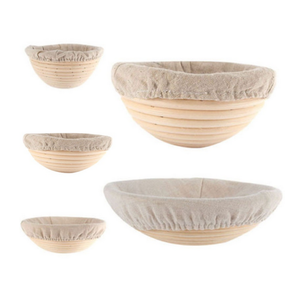 Cesta de prueba de Pan-Juego de cestas de almacenamiento de Baguette de ratán natural redondo y ovalado para hacer panadería - Product Image 6