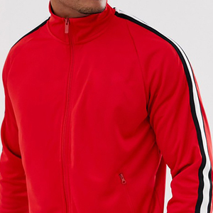 High Quality Custom <b>Men</b> Front Full Zipper Jogging Wear Set Custom logo <b>Track</b> Suit With Mock Neck <b>Jacket</b> - Product Image 2