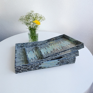 ถาดแลคเกอร์แวร์ทำมืองานตกแต่งทำมือถาดทำจากศิลปะพื้นบ้านเป็นมิตรกับสิ่งแวดล้อม - Product Image 3