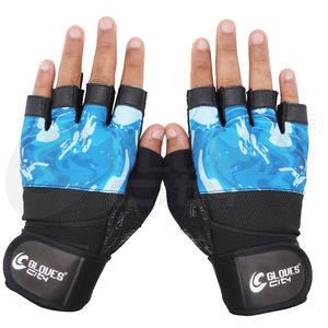 Gants de gymnastique demi-doigt haut de gamme gants d'exercice et de musculation en cuir Spandex respirant légers gants de ville pour tous - Product Image 6