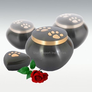 Urnes de crémation métalliques pour animaux de compagnie avec couvercle de conception d'impression de pattes agréables Cendres funéraires pour les services funéraires Urnes pour animaux de compagnie Odyssey - Product Image 2