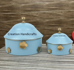 Casserole à double paroi de conception moderne, bleu ciel, casserole isolée, chauffe-plats, fabriqué en acier inoxydable - Product Image 3