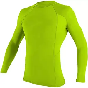 Fait sur mesure de haute qualité BJJ MMA hommes à manches longues Rashguard séchage rapide résistant hiver maillot de bain Protection UV nouvelles couleurs - Product Image 5
