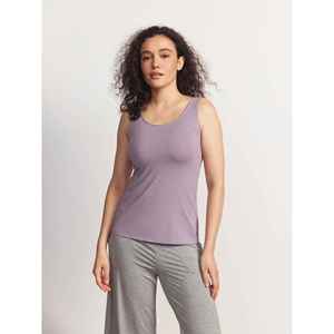 Camiseta sin mangas de punto premium personalizada para mujer, de bambú acanalado suave - Product Image 2