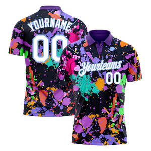 High Quality Polyester Casual Polo T-<b>Shirt</b> Knitted Sublimation Quick Dry Fit Custom Printing Golf Pique for <b>Men</b> Polo <b>Shirt</b> - Product Image 1