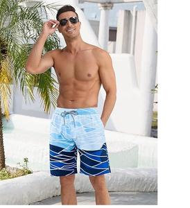 Maillot de bain confortable pour homme 9 "Short de bain extensible à séchage rapide avec doublure en maille Maillots de bain Short de plage avec poches - Product Image 6