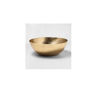 Cuenco para servir de latón adornado con un elegante acabado antiguo, ideal para ocasiones especiales y espacios de comedor de lujo - Product Image 1