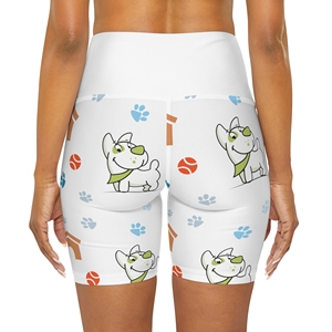 Short cycliste taille haute en coton pour femmes, Logo personnalisé, design personnalisé, short cycliste Yoga, vente en gros - Product Image 6