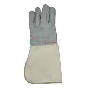 ถุงมือหนังวัวคุณภาพพรีเมียมสำหรับงานเชื่อม ป้องกันการลื่น ใช้งานกลางแจ้ง แบบสวม ปรับแต่งสีและโลโก้ได้ - Product Image 3