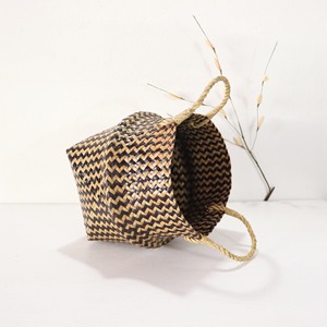 Natural plant fiber <b>basket</b> high quality seagrass storage <b>baskets</b> sustainable sea grass containers - Product Image 6