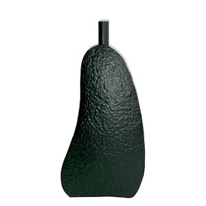 Jarrón de Textura de Lava Negra Mate Irregular, Maceta de Metal Nórdica Moderna para Flores Secas y Jarrón Decorativo Minimalista para el Hogar - Product Image 1