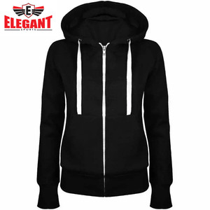 Felpe <span class=keywords><strong>con</strong></span> <span class=keywords><strong>Cappuccio</strong></span> da Donna in Lana e Cotone Invernali <span class=keywords><strong>con</strong></span> Logo Personalizzato, Tinta Unita Frontale, di Elegant Sports - Product Image 6