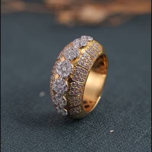 Anillos Finos de Moissanita VVS con Baño de Oro Rosa y Diamantes Iced Out, Corte Brillante, Certificación IGI Original, Estilo Hip Hop para Hombres, Ideales para Fiestas - Product Image 1