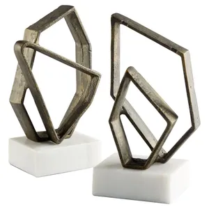 Support de livre en aluminium plaqué or élégant, figurine 3D antique, pour la maison, le bureau, réglable, pour écrire, lire, Chine Zahid - Product Image 1