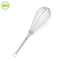Mini fouet à œufs IMS en argent chromé, design classique, en stock, 25,3x5 cm, pour restaurants