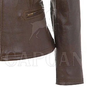 100% chaquetas de cuero genuino para mujer Coaction manga larga al aire libre con relleno de algodón transpirable Etiqueta Privada - Product Image 6