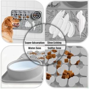 Silicone licking mat for pets stress relief <b>feeder</b> keeps dogs and <b>cats</b> engaged promotes calm feeding non slip safe and reusable - Product Image 3