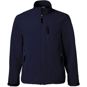 Mejor diseño personalizado Impresión de logotipo Hombres Chaqueta de concha suave Material de poliéster Hombres Chaqueta Softshell de manga completa - Product Image 1