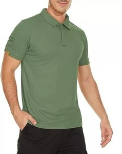 Camiseta de Golf táctica informal con estampado personalizado para hombre, manga corta, transpirable, duradera, 100% algodón, antiarrugas, personalizada - Product Image 1