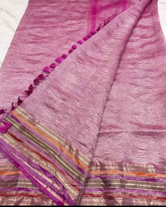 ชุดส่าหรีพิมพ์ลายผ้าไหมสำหรับผู้หญิงชุดอินเดียและปากีสถาน - Product Image 6