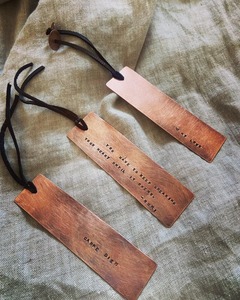 personalized copper <b>bookmark</b> hand stamped copper <b>bookmark</b> custom quote <b>bookmark</b> anniversary <b>bookmark</b> <b>gift</b> - Product Image 3