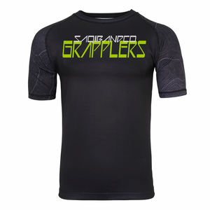 Rash Guard à manches courtes, Design vierge Rash Guard personnalisé Arts martiaux Wear & Fitness Wear pour Bjj & MMA - Product Image 6