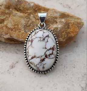 Colgante de Ágata Caballo Salvaje, Piedra Preciosa Marrón y Blanca, Plata de Ley 925, Joyería Hecha a Mano, Regalo - Product Image 4