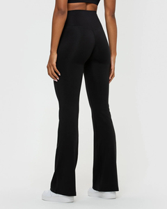 Womens Lightweight <b>Flared</b> Leggings Soft Stretch High Waist <b>Flared</b> Leggings Perfect for Yoga Workout and Casual Wear - Product Image 3