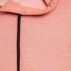 Sweat à capuche oversize confortable pour femme, imprimé floral, 100% coton tricoté, design unique, logo personnalisé, ensemble deux pièces pour femme, hiver - Product Image 5