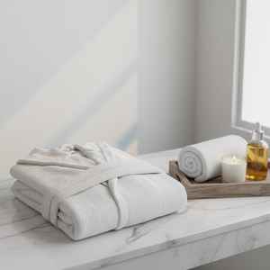 Wholesale Premium <b>Spa</b> Hotel Bathrobe Turkish Cotton 890g Heavyweight Soft Absorbent Unisex Home <b>Robe</b> - Product Image 6