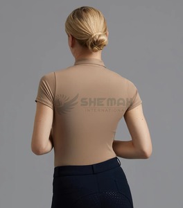 Camiseta de Equitación Profesional para Mujer, Transpirable, Ligera, Elástica, Absorbe la Humedad, Entrenamiento, Equitación, Cómoda - Product Image 6