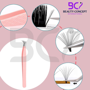 Pince à cils en acier inoxydable greffée, 1 pièce, bonne vente, logo personnalisé imprimé, meilleur fournisseur - Product Image 3