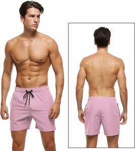 Short de bain à séchage rapide pour homme Maillot de bain de plage à logo personnalisé Short de plage imprimé sur le devant 1 pièce Expédition DDP - Product Image 2