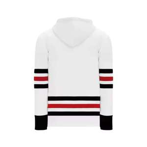 Sweat-shirts de hockey brodés de haute qualité, sur mesure, en polaire d'hiver, avec lacets, sweat-shirt de hockey sur glace, service OEM - Product Image 3