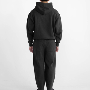 2025 vêtements de sport décontractés pour hommes coupe ample ensemble de survêtement 100% coton en relief imprimé à capuche et sweat tricoté hiver pour hommes - Product Image 6