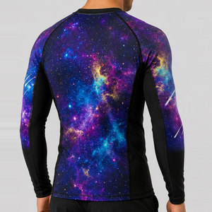 2026 Long Sleeve <b>Rash</b> <b>Guard</b> for <b>Men</b> Breathable Lightweight Compression with Moisture Wicking Stretch Fabric Customizable - Product Image 5