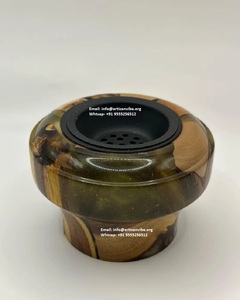 Quemador Bakhoor de resina epoxi Mubkhar de lujo hecho a mano, difusor de incienso y aromaterapia de madera para uso aromático - Product Image 6