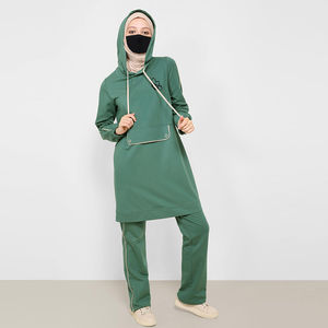 Nuevo Conjunto de 2 Piezas Más Vendido, Proveedor Árabe, Ropa Islámica de Manga Larga para Mujer, Abaya Musulmana, Chándal Modesto para Mujer - Product Image 5