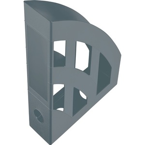 Organisateur de magazines sur pied HELIT-VPE 4 en plastique gris clair A4-C4 H320xL78xP248 mm - Product Image 1