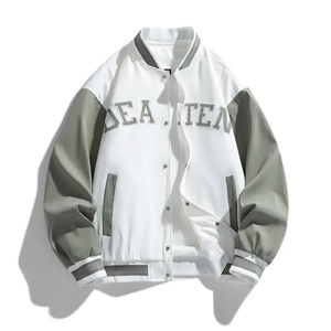Veste universitaire en laine vintage de haute qualité avec logo personnalisé OEM pour hommes broderie personnalisée d'hiver à manches longues de style universitaire - Product Image 2