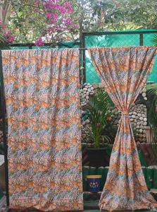 Élégant Tigre Imprimé Indien Coton Rideaux & Cantonnières Doux Respirant Fenêtre Pansements pour Chambres Belle Animal Imprimé Drapé - Product Image 5