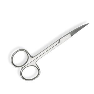 Tijeras alemanas de acero inoxidable para Iris, acabado en arena, hoja afilada quirúrgica médica curvada, tamaño de 4,5 pulgadas - Product Image 2