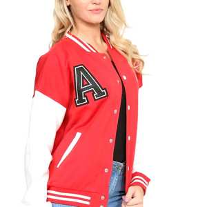 Veste universitaire pour femmes Manteau de baseball surdimensionné à la mode Vêtements d'extérieur décontractés de style universitaire avec logo personnalisé pour la vente en gros - Product Image 3