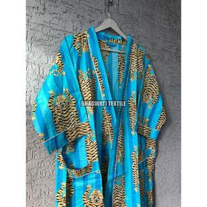 ชุดกิโมโนสำหรับผู้หญิงทำด้วยมือชุดนอนสไตล์ญี่ปุ่นพิมพ์ลายเสือทำด้วยมือชุดใส่ไปชายหาดไม่เหมือนใคร - Product Image 4